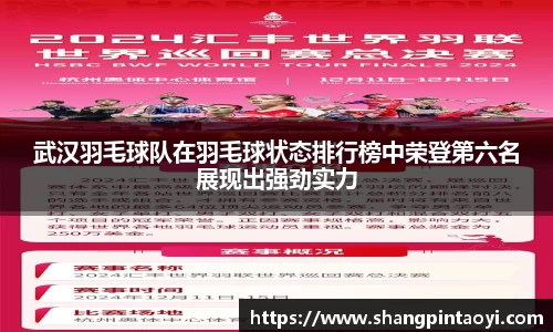 武汉羽毛球队在羽毛球状态排行榜中荣登第六名展现出强劲实力
