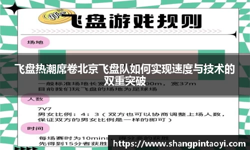 飞盘热潮席卷北京飞盘队如何实现速度与技术的双重突破